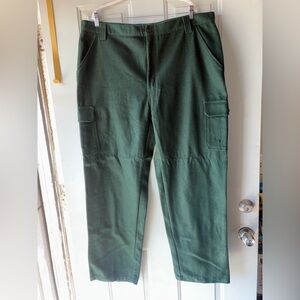 WFS Element Gear green wool cargo pants size 44